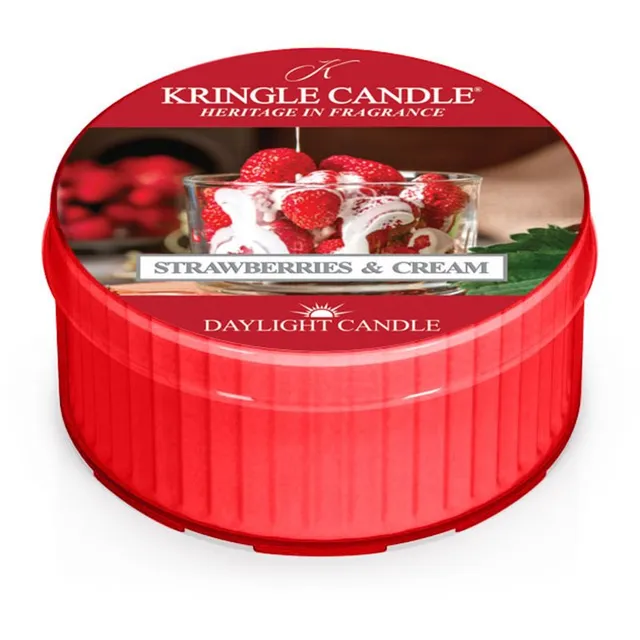 Kringle Candle Strawberries & Cream teeküünal 42 g