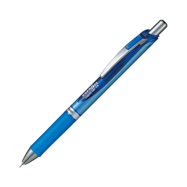 Geelpliiats lülitiga 0,5mm EnerGel Premium sinine, PENTEL, 1 tk