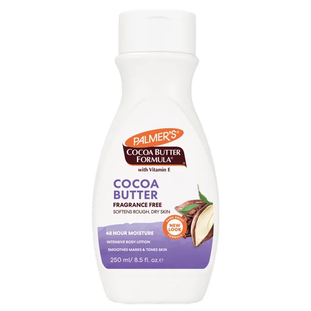 PALMER'S Cocoa Butter Softens Smoothes 48H Fragrance Free Body Lotion 250ml