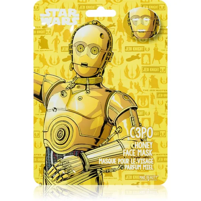 Mad Beauty Star Wars C3PO Niisutav näo lehtmask meega 25 ml