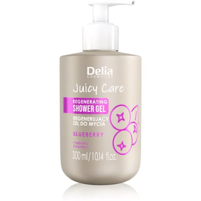 Delia Cosmetics Juicy Care Blueberry Taastav dušigeel 300 ml