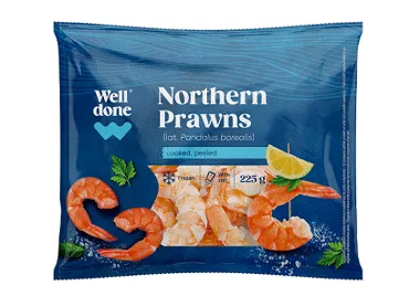 Külm.põhjakrevett kooritud WD, 225g