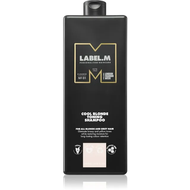 label.m Cool Blonde Toning Shampoo Šampoon kollaste toonide neutraliseerimiseks 1000 ml