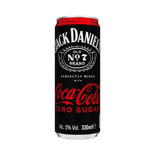 Kokteilijook Jack Daniels & Coca-Cola Zero, JACK DANIEL'S, 330 ml