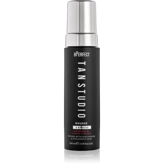 BPerfect Tan Studio Mousse Express Isepruunistav vaht lõhn Raspberry & Jasmine 200 ml