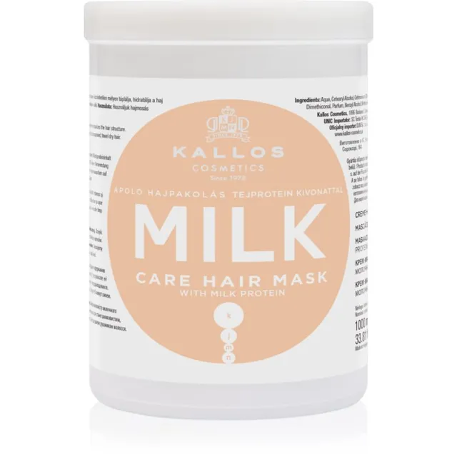 Kallos KJMN Professional Milk Mask piimavalguga 1000 ml