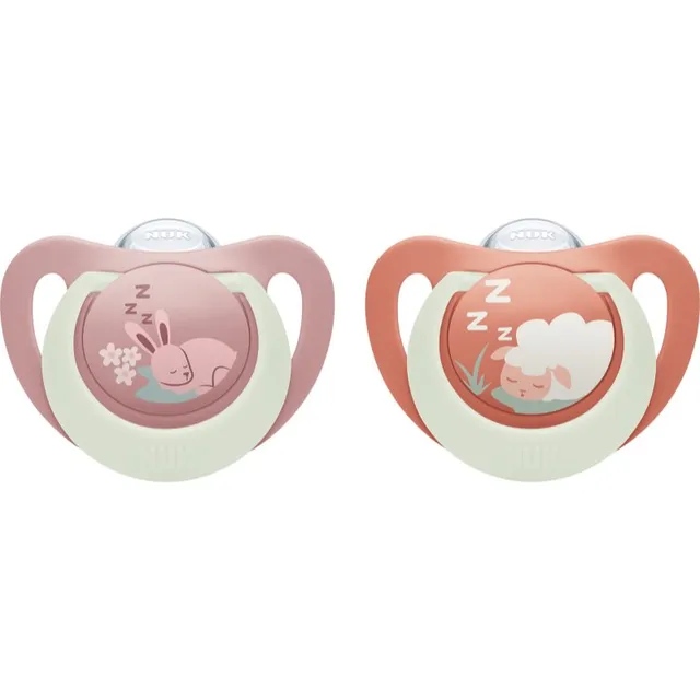 NUK First Choice Night 0-6m lutt Bunny/Sheep 2 cm