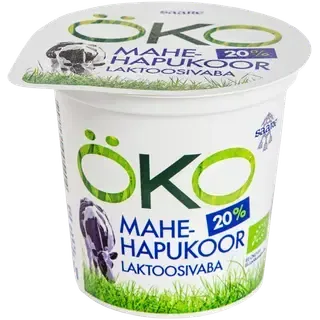 Mahe hapukoor 20% laktoosivaba, SAARE ÖKO, 300 g