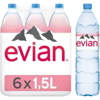 Evian mineraalvesi 6x1,5L