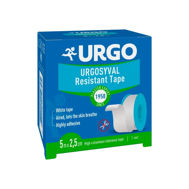 URGOSYVAL RULLPLAASTER 2,5CMX5M TEKSTIIL