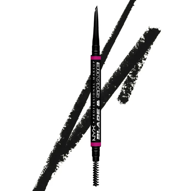 NYX Blade & Shade Nano Brow Pencil No.12 Black 0.06g