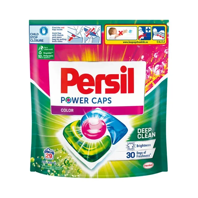 Pesukapslid Power Caps Color 29pk, PERSIL, 29 tk