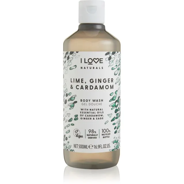 I Love Naturals Lime, Ginger & Cardamom Dušigeel 500 ml