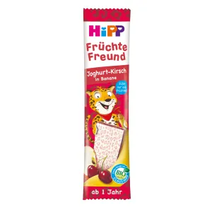Puuviljasõber jogurti-kirsi-banaanibatoon BIO 12+, HIPP, 23 g