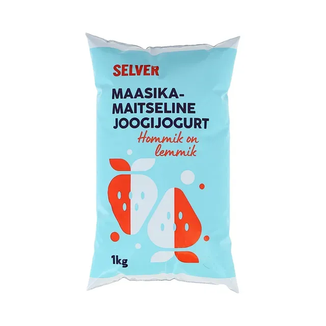Joogijogurt maasikamaitseline kiles, SELVER, 1 kg