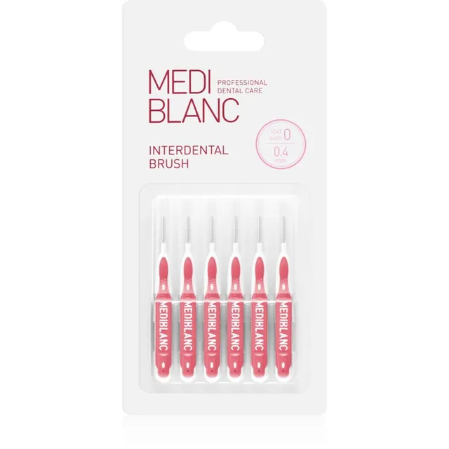 MEDIBLANC Interdental Pick-brush Hambavahehari 0,4 mm Pink 6 tk