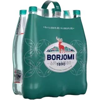 Borjomi karboniseeritud looduslik mineraalvesi 6x1,25L