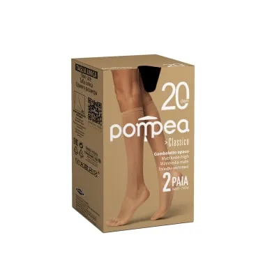 N põlvikud Pompea Classico 20 nero 2pr