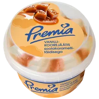 Premia Vanilli-Koorejäätis Soolakaramellitäidisega 250 G/0,5 l