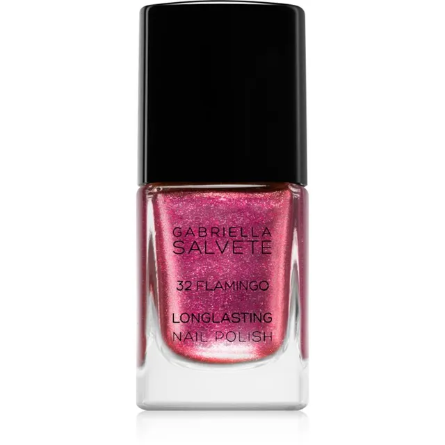 Gabriella Salvete Longlasting Enamel Kauapüsiv küünelakk sädelusega varjund 32 Flamingo 11 ml
