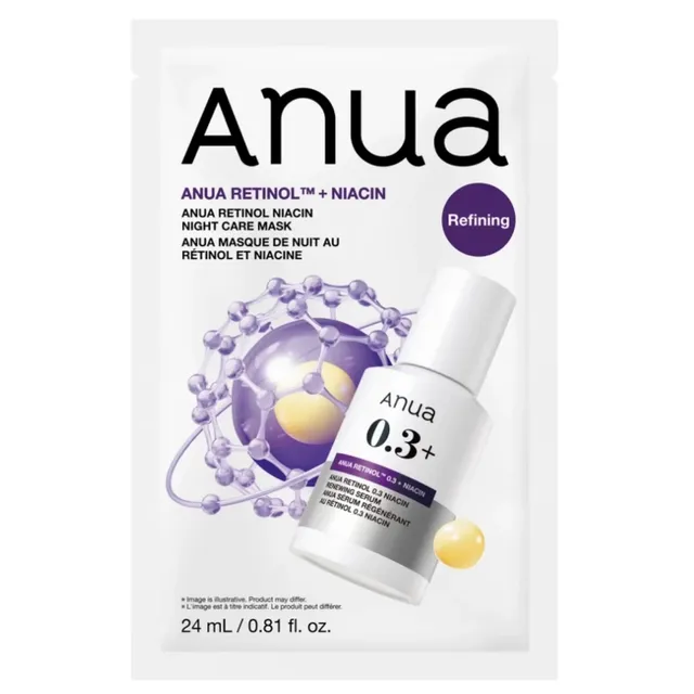 ANUA Retinol + Niacin Night Care Sheet Mask 24ml
