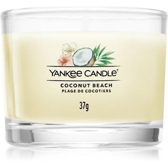 Yankee Candle Coconut Beach votiivküünal glass 37 g
