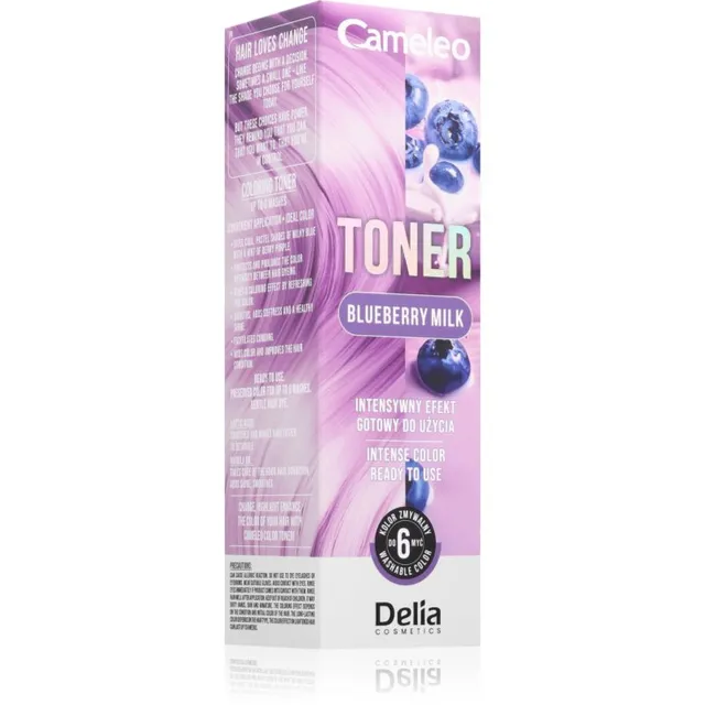 Delia Cosmetics Cameleo Toner värviline tooner juustele varjund Blueberry Milk 75 ml