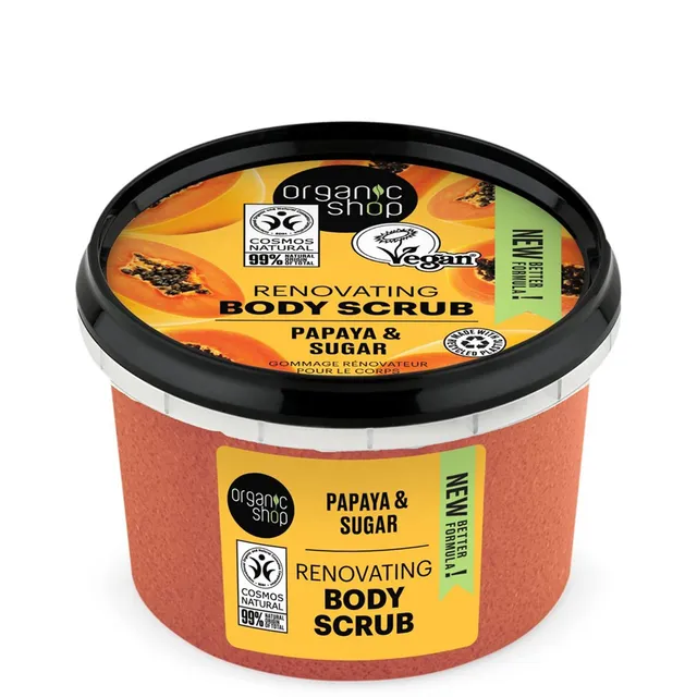 ORGANIC SHOP Papaya & Sugar Body Scrub 250ml