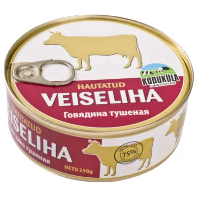 Konserv hautatud veiseliha Koduküla 250g