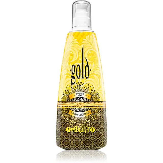 Oranjito Max. Effect Gold Turbo Solaariumi päikesekaitsekreem päevituse kiirendamiseks 250 ml