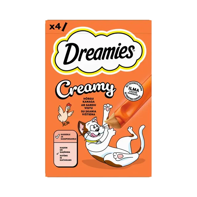 Kassimaius Creamy kanaga 4x10g, DREAMIES, 40g