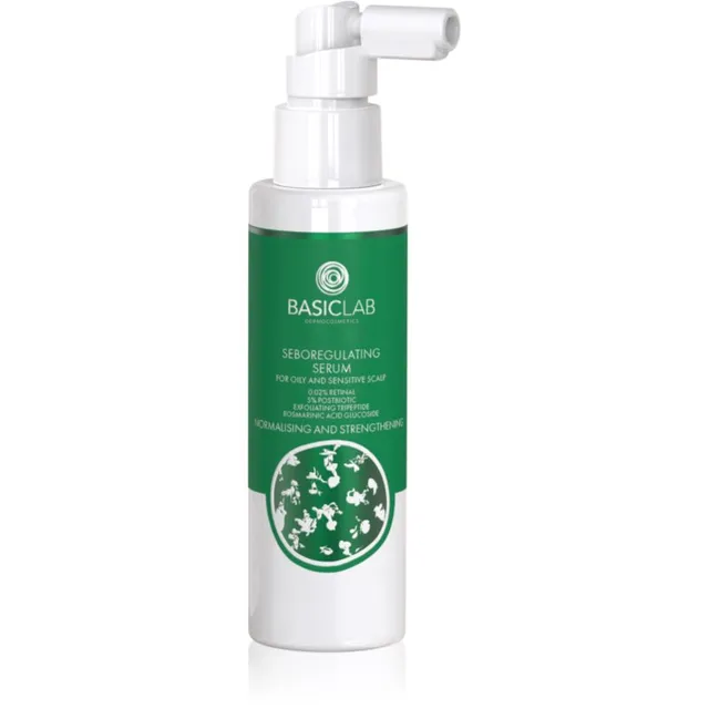 BasicLab Dermocosmetics Trichologis Normaliseeriv toonik rasutootmise tasakaalustamiseks rasusele peanahale 100 ml