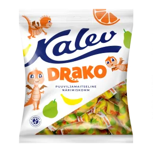 Kalev närimiskompv.Drako 110g puuviljam.
