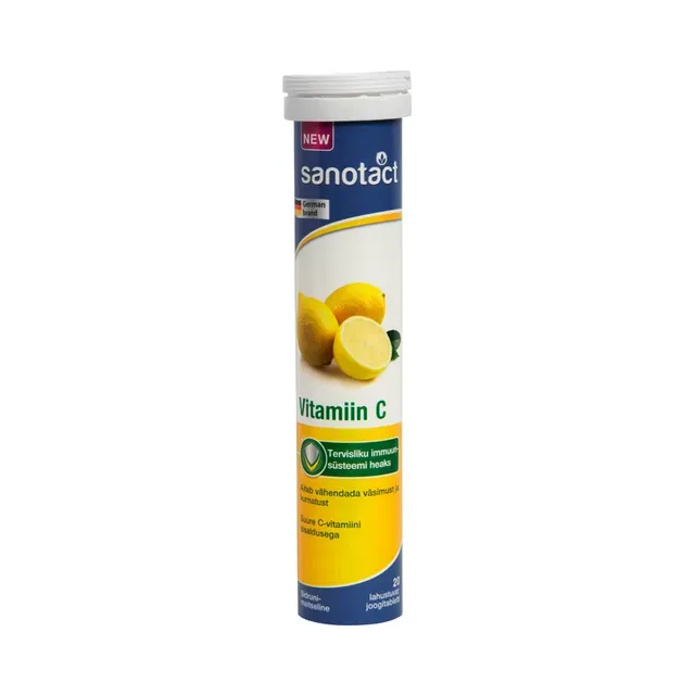 Joogitabletid vitamiin C, SANOTACT, 82 g
