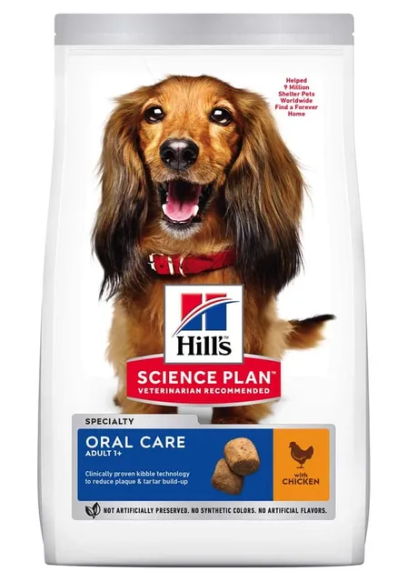Hill's Science Plan Oral Care koeratoit kanaga keskmisele koerale, 2kg