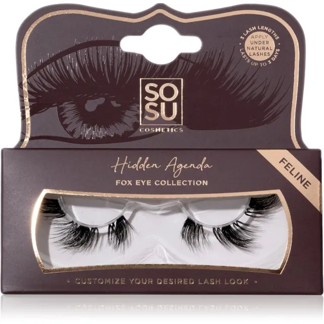 SOSU Cosmetics Hidden Agenda Fox Eye Collection Kunstripsmed varjund Feline 1 tk