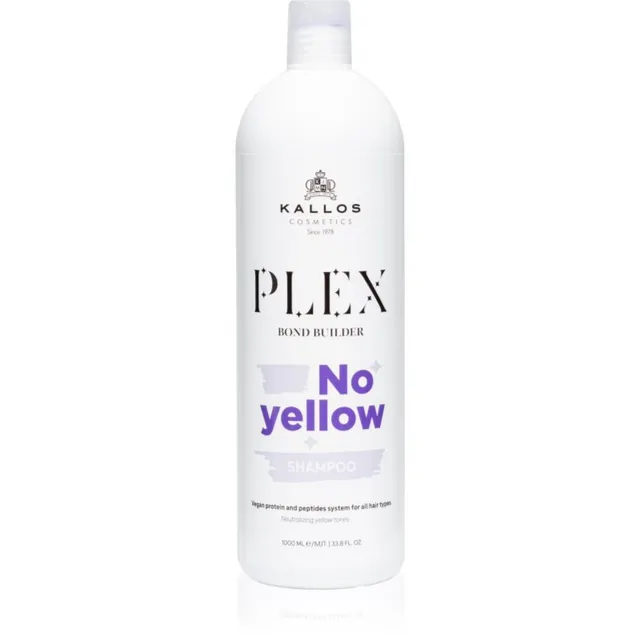 Kallos Plex No Yellow Messingitoone neutraliseeriv šampoon 1000 ml