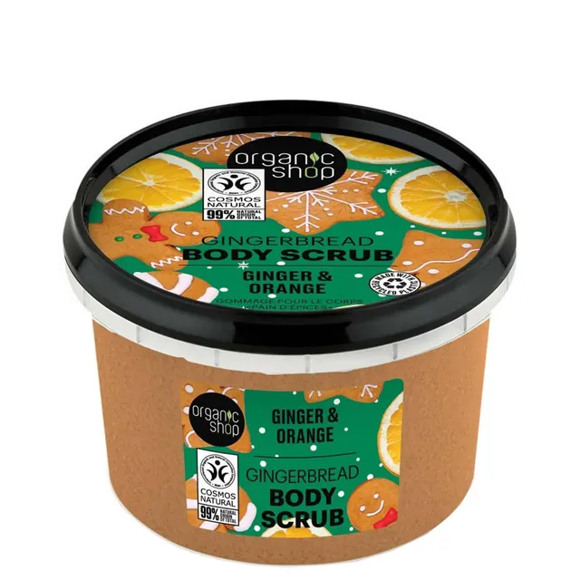 ORGANIC SHOP Ginger & Orange Gingerbread Body Scrub 250ml