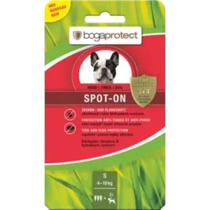 Bogaprotect SPOT-ON  parasiite (puuke ja kirpe) tõrjuv täpilahus koerale S (5-10kg)