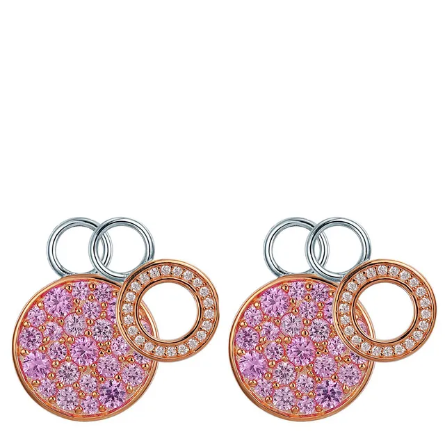 NEORE Sparkle Moon Corundum Charms