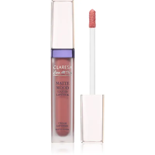 Claresa Care All Day Matte Mood Liquid Lipstick Vedel matt huulepulk varjund 03 Calm 7 ml