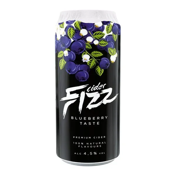 Mustikamaitseline siider alk.4.5% vol 500ml Eesti