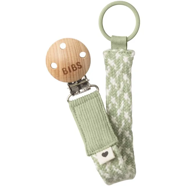 BIBS Paci Braid lutiklambrid Sage / Ivory 1 tk