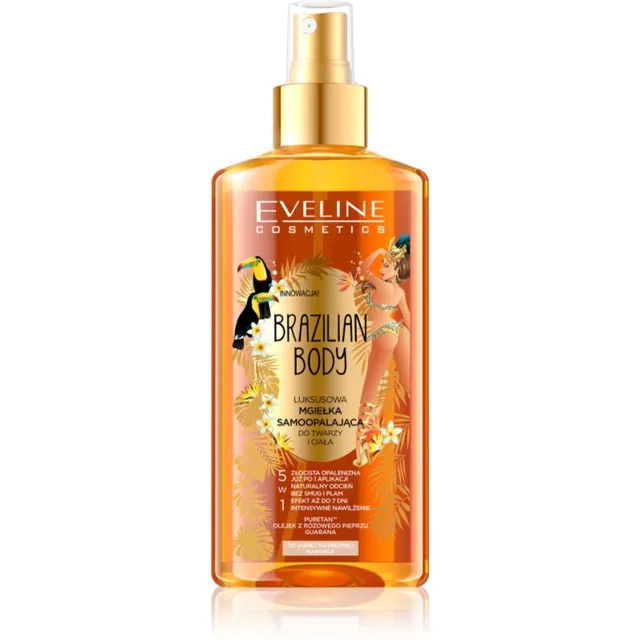 Eveline Cosmetics Brazilian Body Pronksikarva isepruunistav pihusti loomuliku ilme andmiseks 150 ml