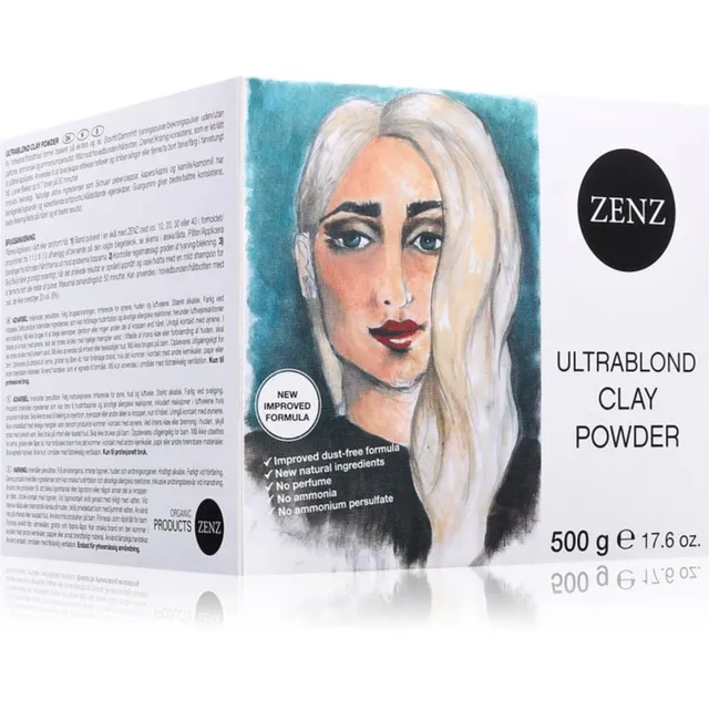 ZENZ Organic Ultrablond Clay Powder Helendav puuder ammoniaagivaba 500 g