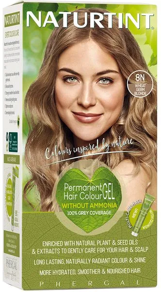 NATURTINT® kauapüsiv ammoniaagivaba juuksevärv, WHEAT GERM BLONDE 8N