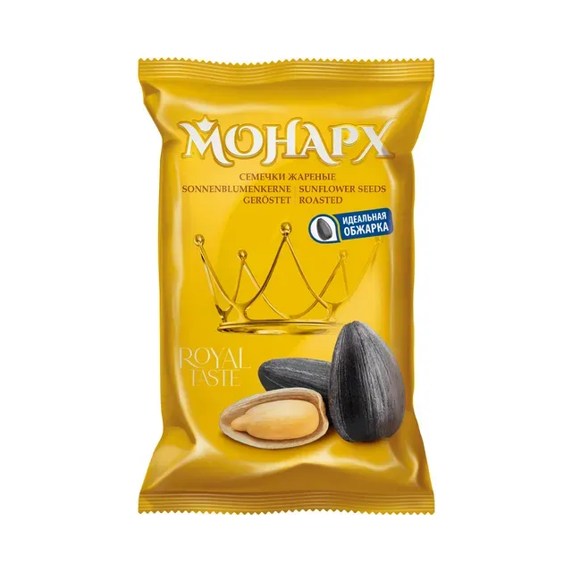 Päevalilleseemned koorimata röstitud, MONARH, 300g