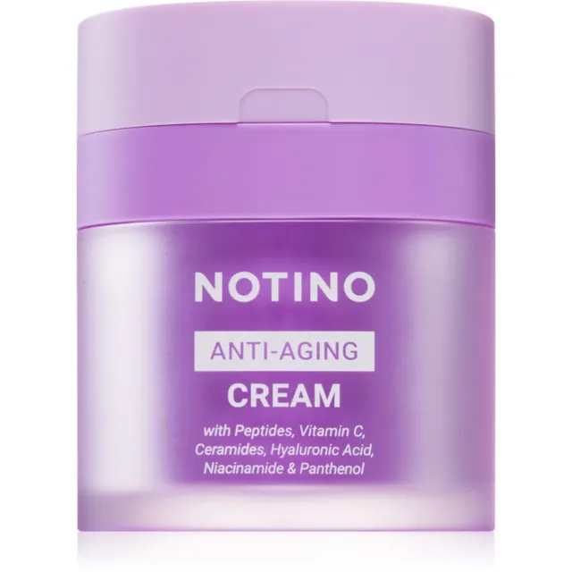 Notino Anti-Aging Cream with Peptides, Vitamin C, Ceramides, Hyaluronic Acid, Niacinamide & Pantheno Päeva- ja öökreem vananemisvastase toimega 50 ml