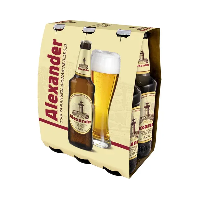 Hele õlu Alexander 6-pakk, ALEXANDER, 6 x 500 ml pudel