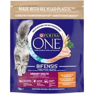 Purina One Urinary Health kana ja nisuga kuivtoit kassile 750 g